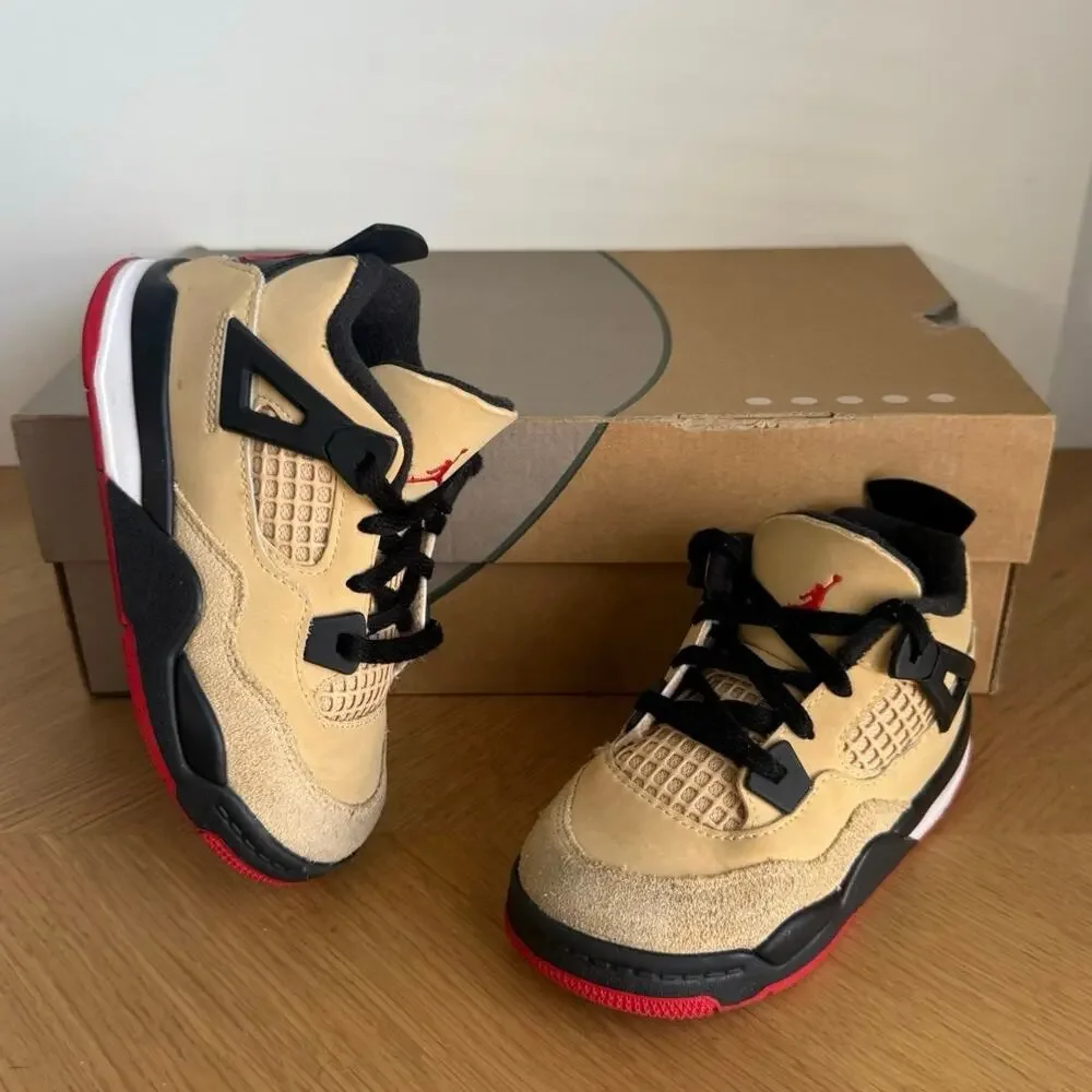Nike Air Jordan 4 Retro ‘Pizza’ Toddler Sneakers- SZ 10 C